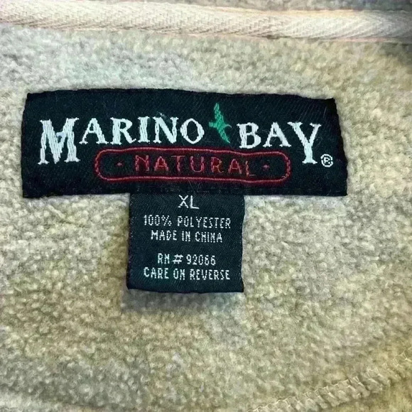 Marino Bay Men’s Fleece Top Size XL Tan Polyester Shirt Jacket Shacket - Picture 3 of 8